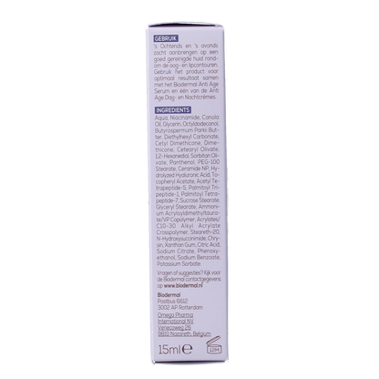 Biodermal Anti age oog- en lipcontour creme 15.00 Milliliter