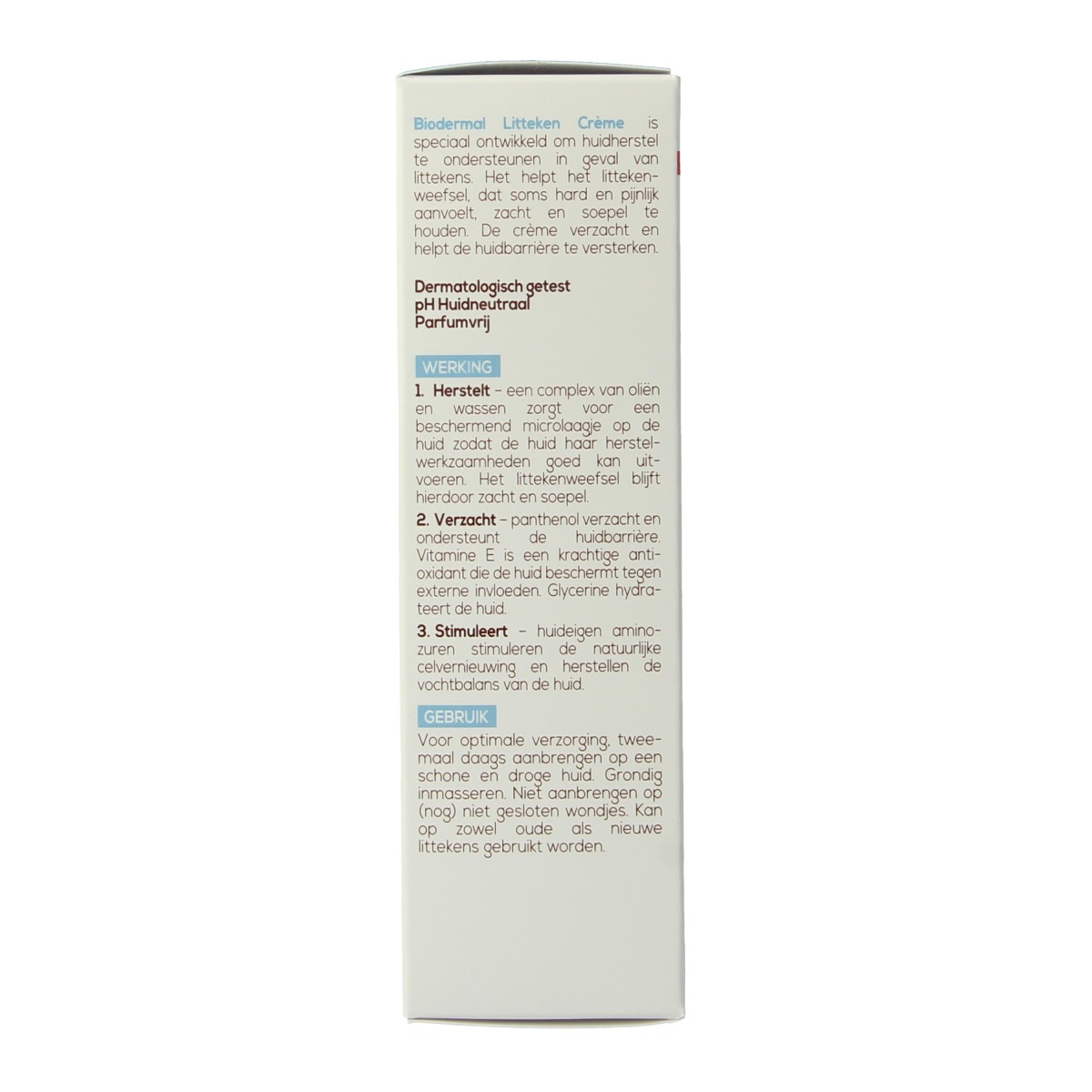 Biodermal Litteken creme 75.00 Milliliter