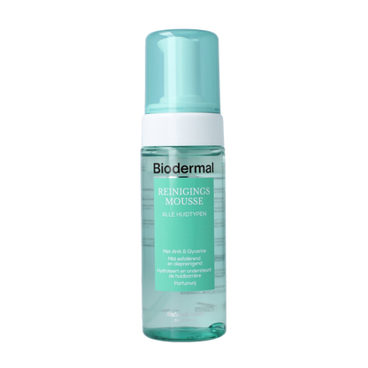 Biodermal Reinigingsmousse alle huidtypen 150 Milligram