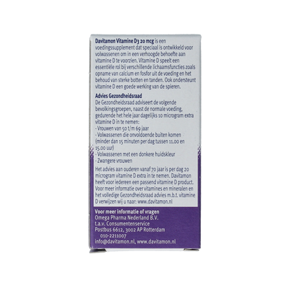 Davitamon Vitamine D 30mg 150 Smelttabletten