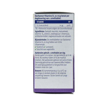Davitamon Vitamine D 30mg 150 Smelttabletten