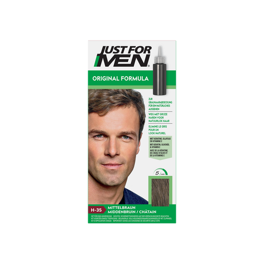 Just For Men Midden bruin H35 voorheen donker blond 2 x 30ml 1 Set