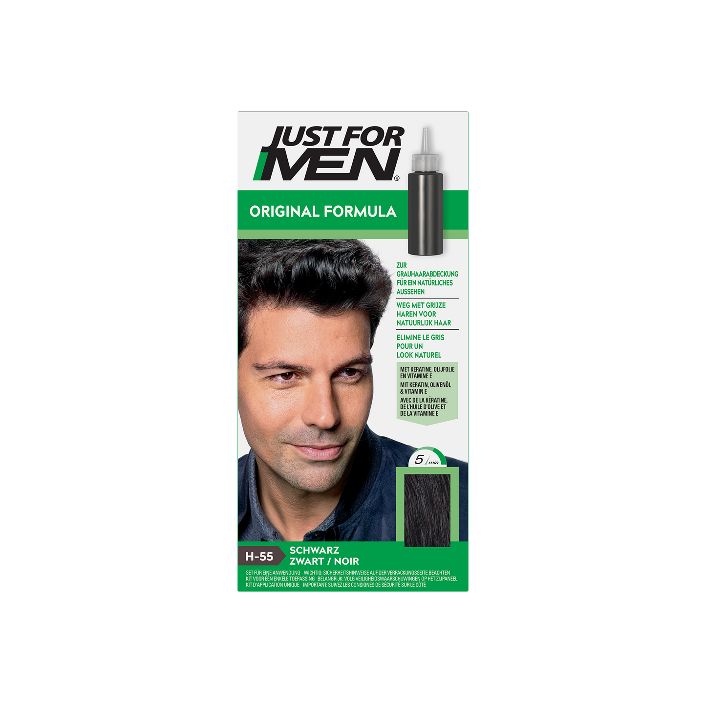 Just For Men Zwart H55 1 Set