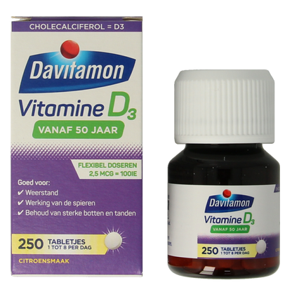Davitamon Vitamine D 50+ 250 Tabletten