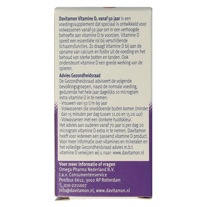 Davitamon Vitamine D 50+ 250 Tabletten