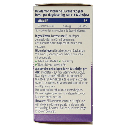 Davitamon Vitamine D 50+ 250 Tabletten