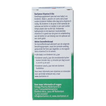Davitamon Vitamine D olie 25.00 Milliliter