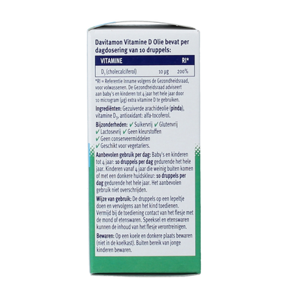Davitamon Vitamine D olie 25.00 Milliliter