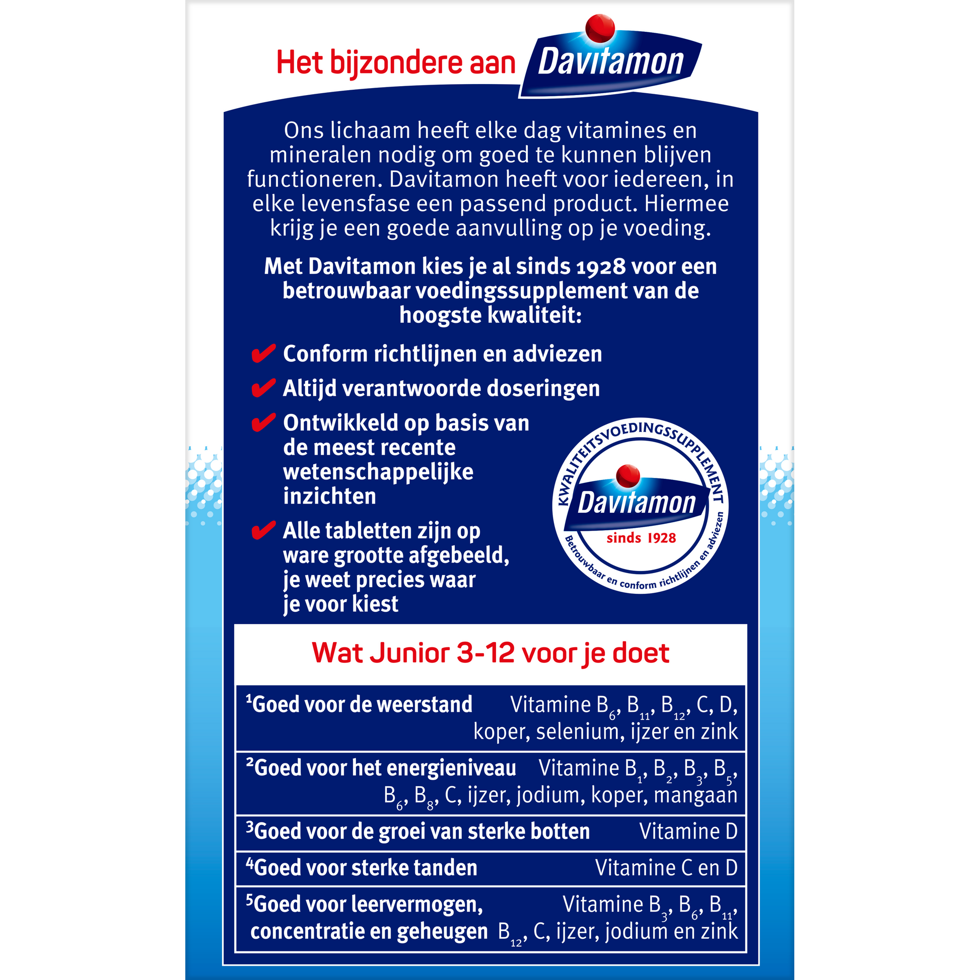 Davitamon Junior 3-12 banaan 120.00 Kauwtabletten