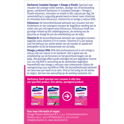 Davitamon Compleet zwanger plus visolie 60.00 Capsules