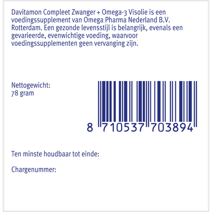 Davitamon Compleet zwanger plus visolie 60.00 Capsules