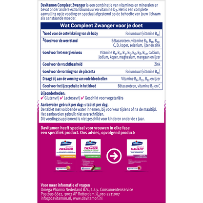 Davitamon Compleet zwanger 60.00 Tabletten