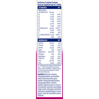 Davitamon Compleet zwanger 60.00 Tabletten