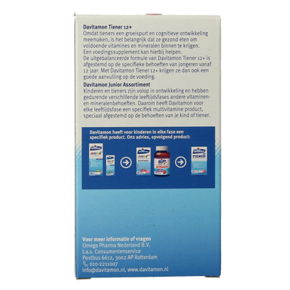 Davitamon Tiener boost 12+ aardbei 60 Tabletten