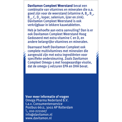 Davitamon Compleet weerstand 100.00 Dragees