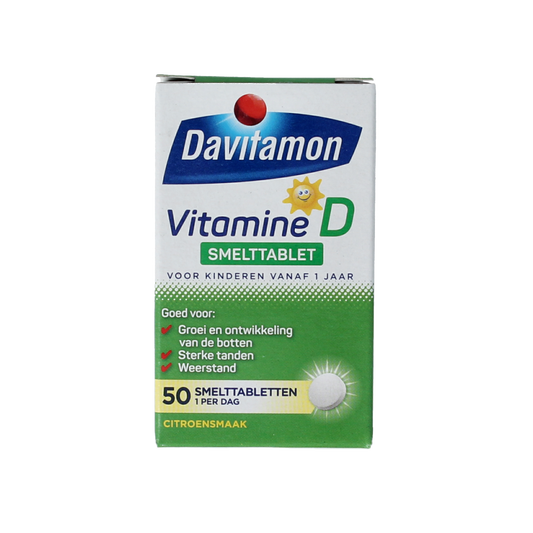 Davitamon Vitamine D kind smelttablet 50.00 Tabletten