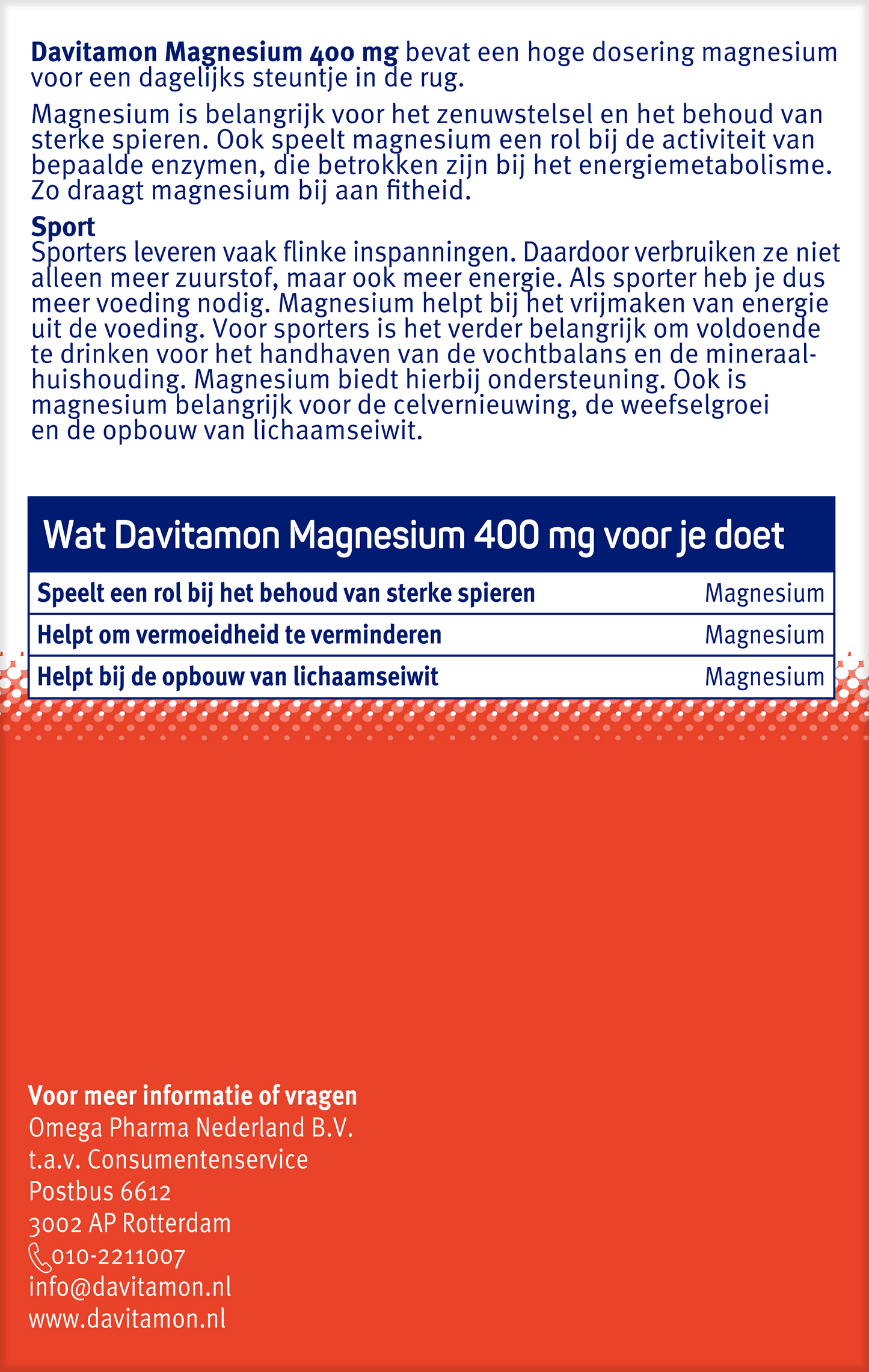Davitamon Magnesium 400mg 30 Tabletten