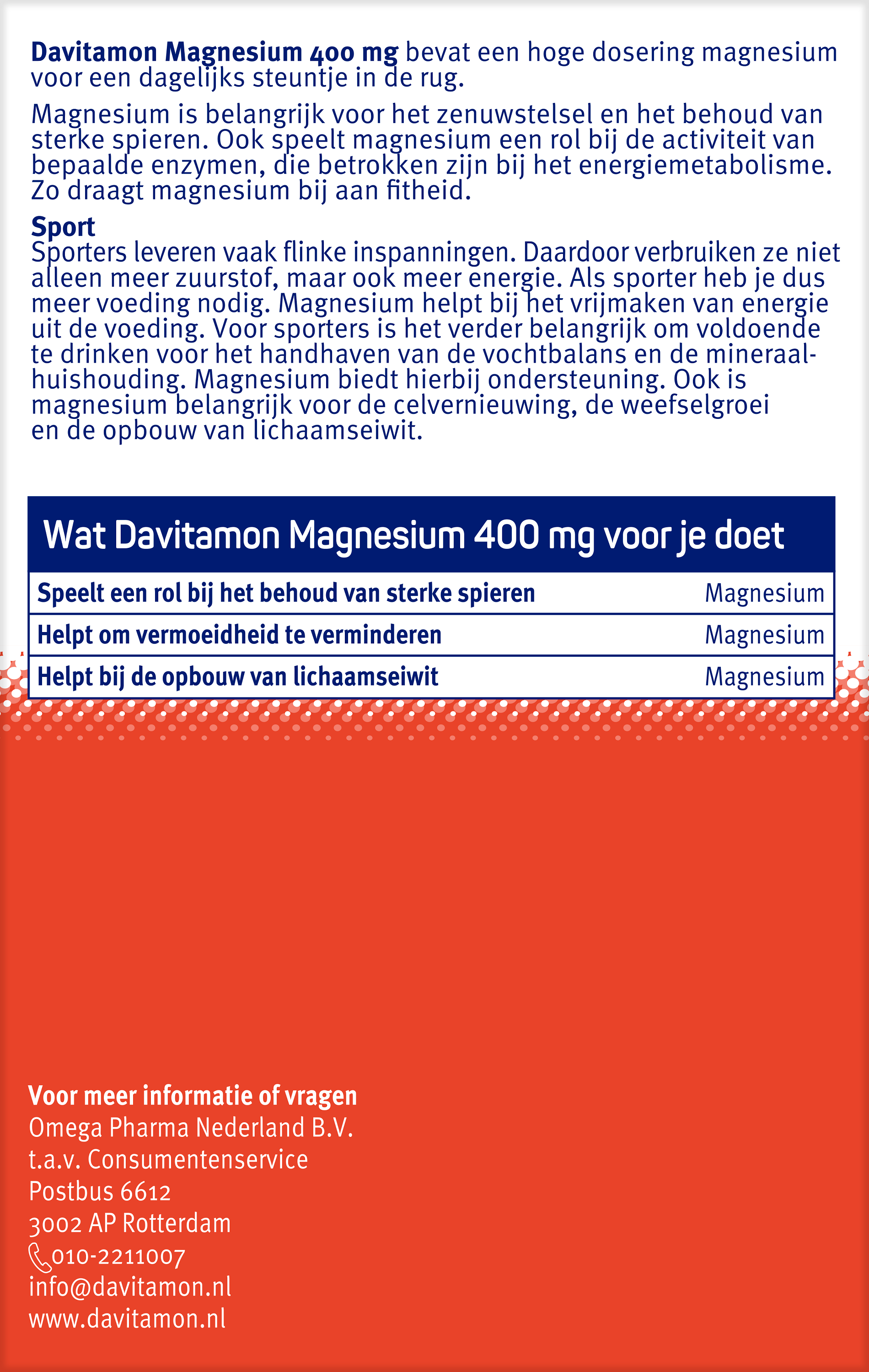 Davitamon Magnesium 400mg 30 Tabletten