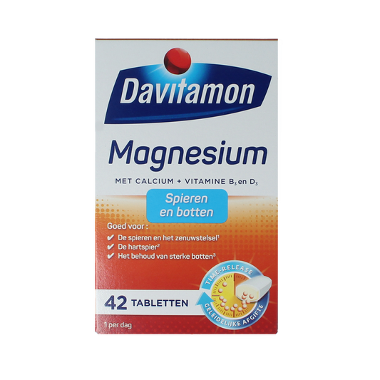 Davitamon Magnesium spieren en botten 42.00 Tabletten