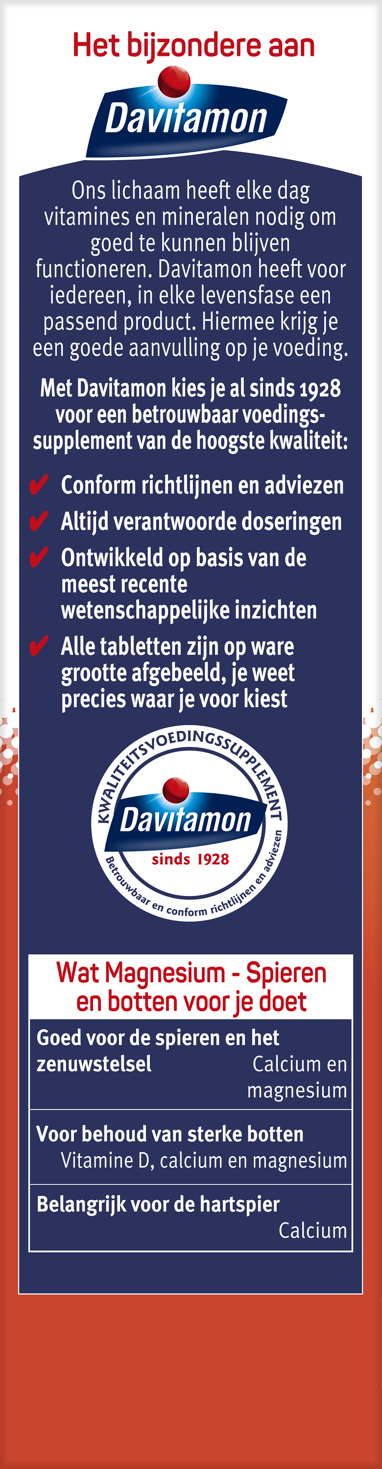 Davitamon Magnesium spieren en botten 42 Tabletten