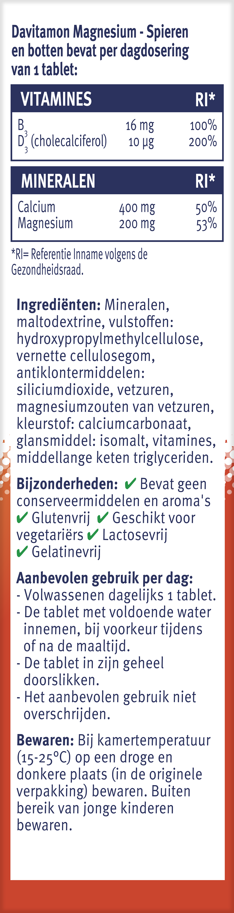 Davitamon Magnesium spieren en botten 42 Tabletten
