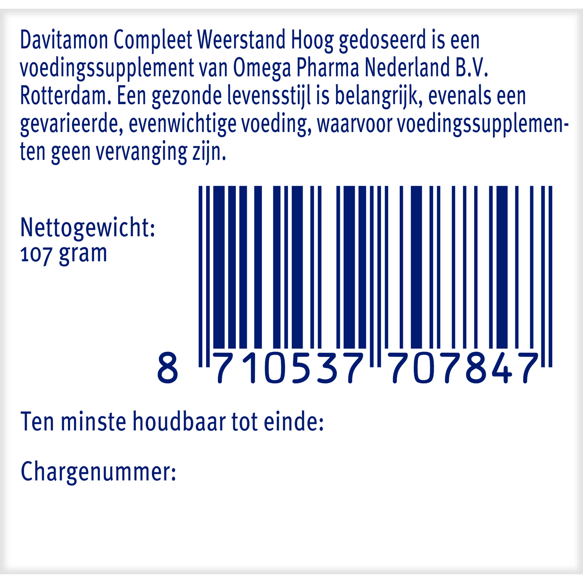Davitamon Compleet weerstand hoog gedoseerd 150.00 Dragees