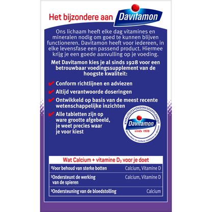 Davitamon Calcium & D3 mint 60.00 Kauwtabletten