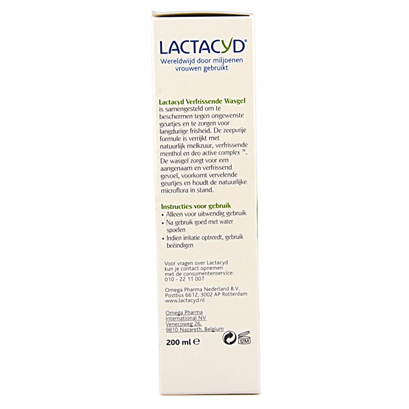 Lactacyd Wasemulsie verfrissend 200 Milliliter