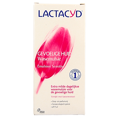 Lactacyd Wasemulsie gevoelige huid 200 Milliliter