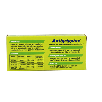 Antigrippine Paracetamol 250mg 40.00 Tabletten