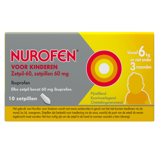 Nurofen Nurofen ibuprofen 60mg 10 Zetpillen