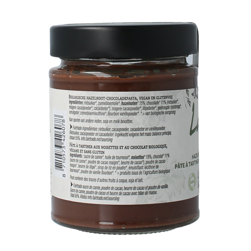 La Vida Hazelnootpasta bio 270 Gram