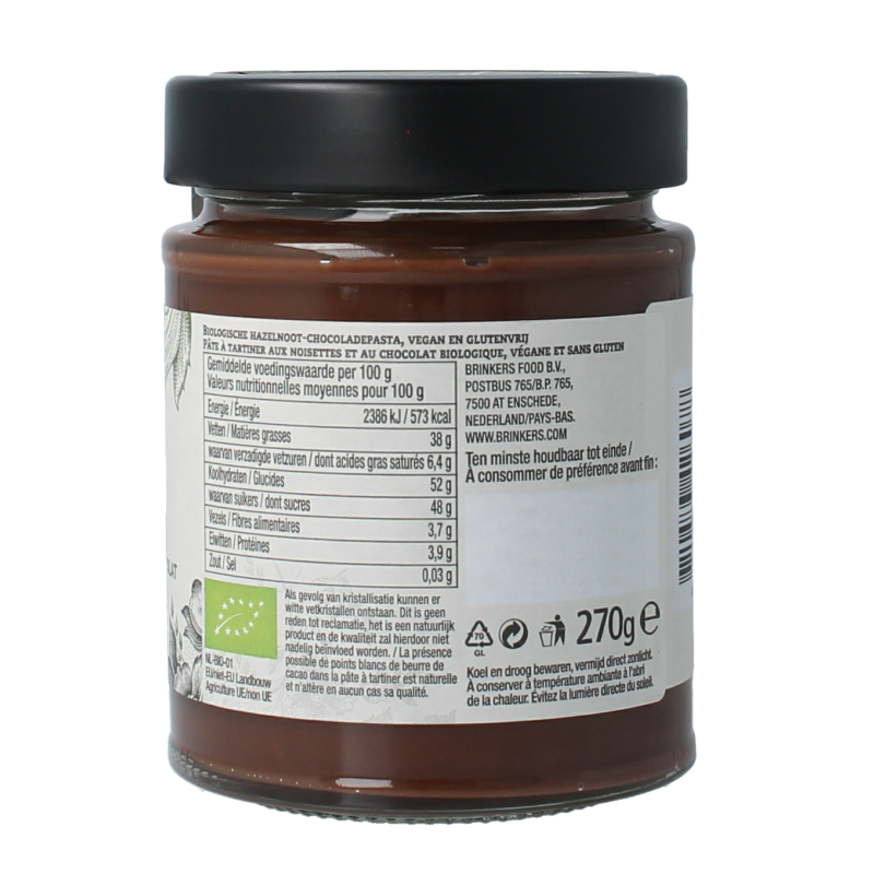 La Vida Hazelnootpasta bio 270 Gram