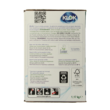 Klok Waspoeder wit 1170 Gram