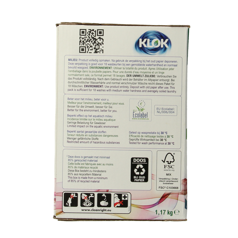 Klok Waspoeder kleur 1170 Gram
