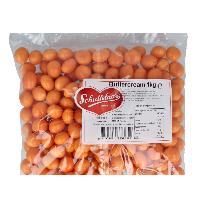 Schuttelaar Gevulde buttercream 1 Kilogram