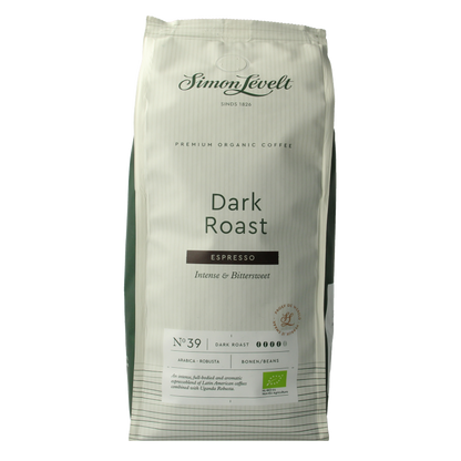 Simon Levelt Cafe N39 espresso dark roast bio 500 Gram
