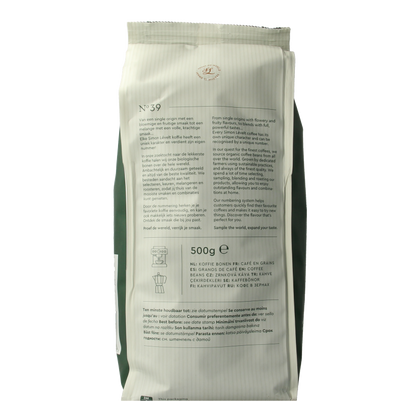 Simon Levelt Cafe N39 espresso dark roast bio 500 Gram
