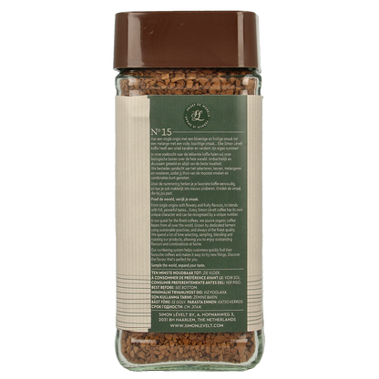 Simon Levelt Cafe organico Arabica instant bio 100.00 Gram