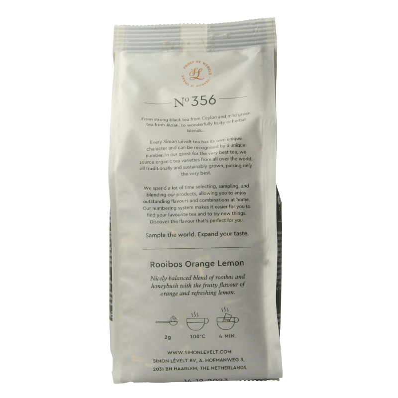 Simon Levelt Rooibos orange lemon bio 110 Gram