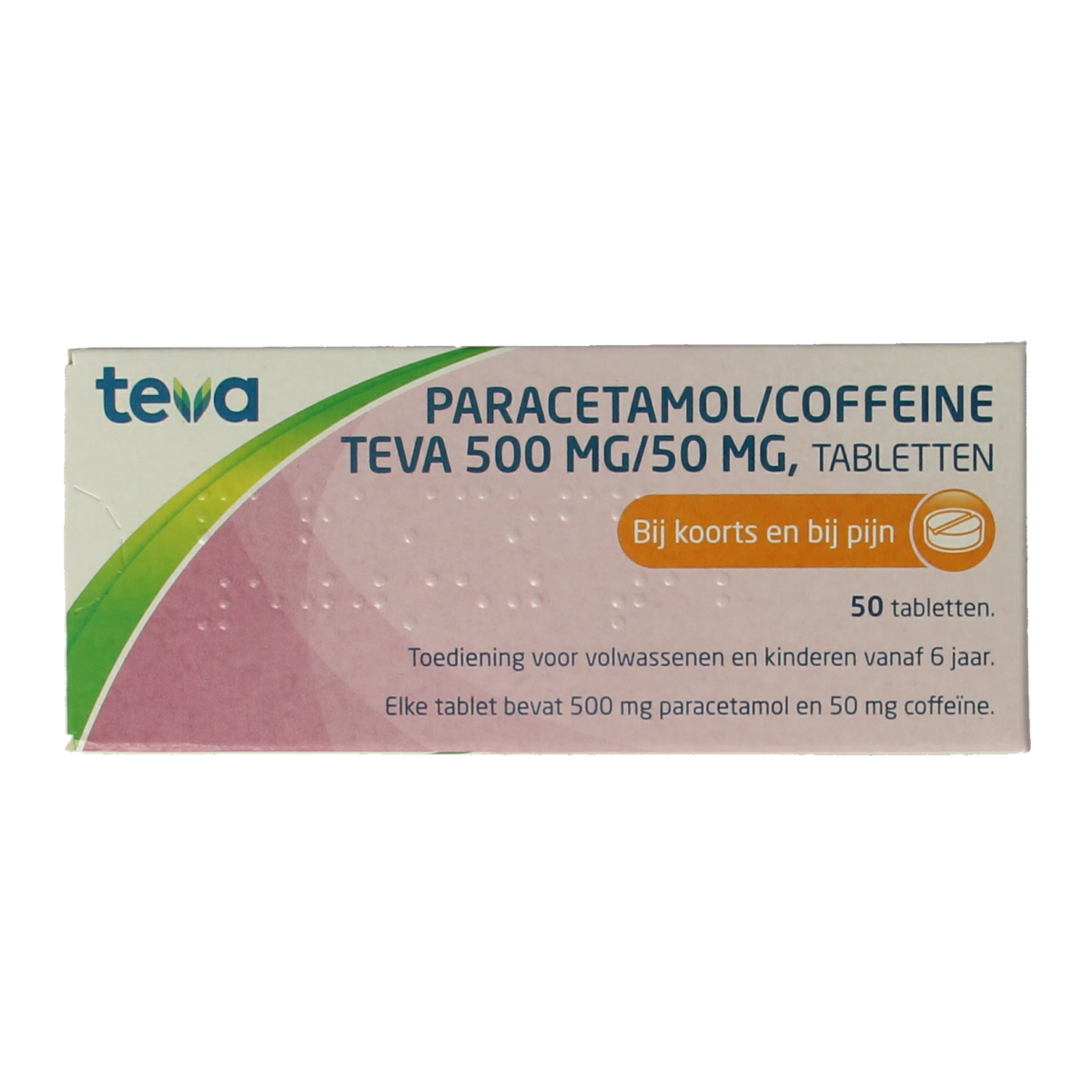 Teva Paracetamol coffeine 500/50 50.00 Tabletten