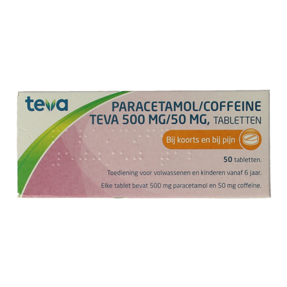 Teva Paracetamol coffeine 500/50 50.00 Tabletten