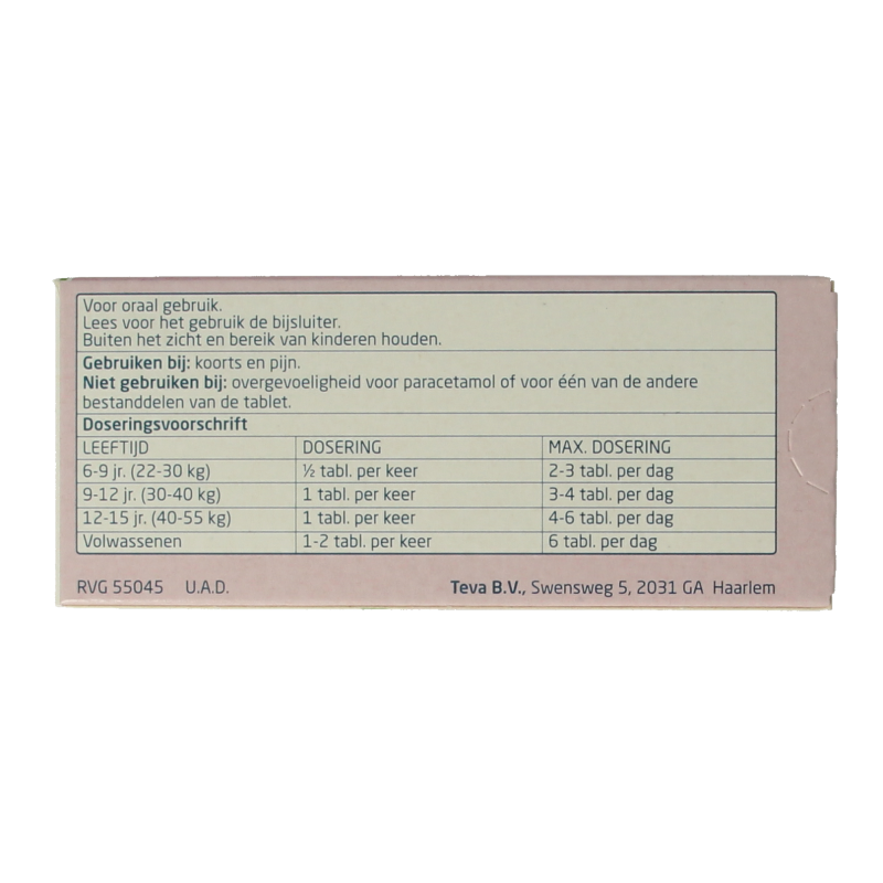 Teva Paracetamol coffeine 500/50 50 Tabletten