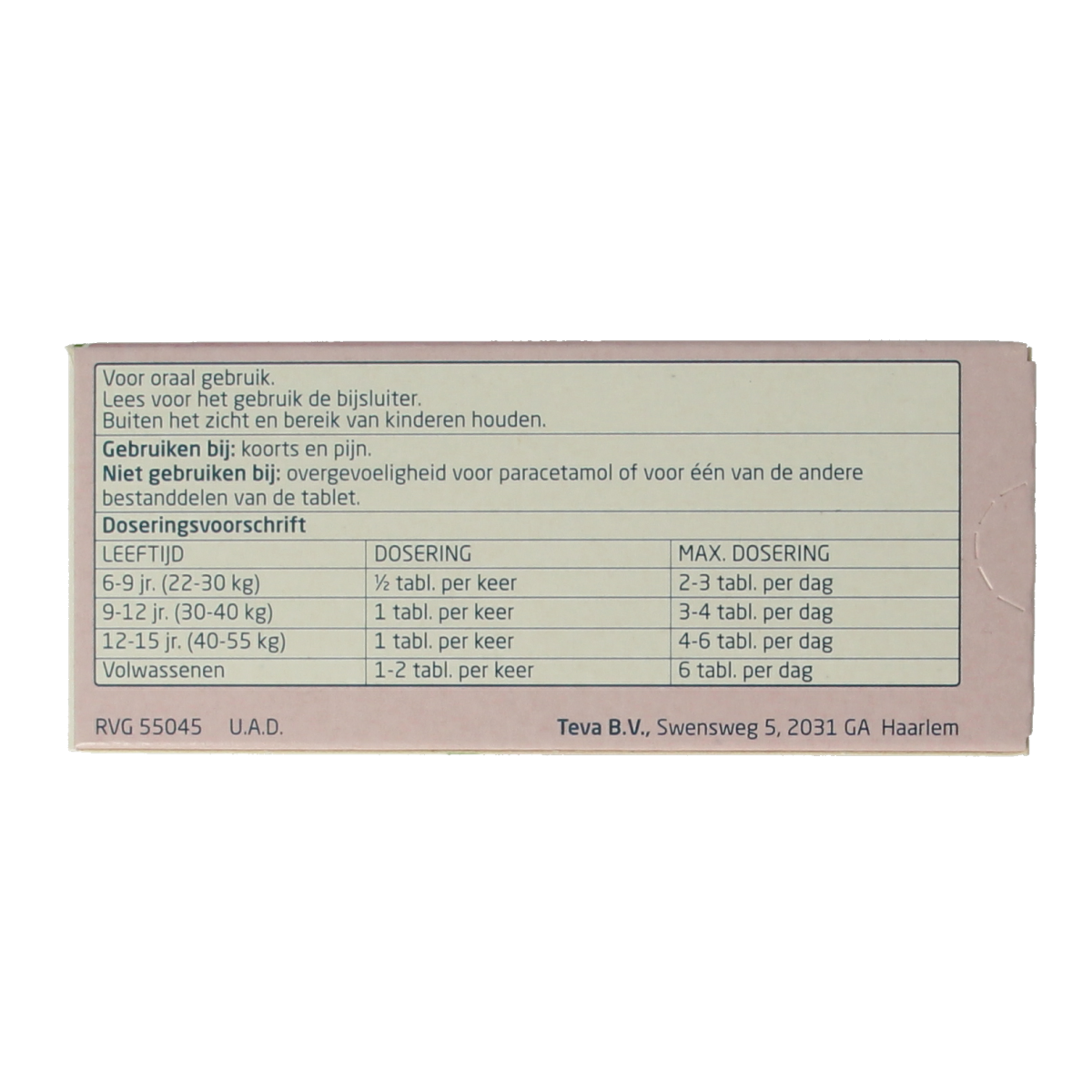 Teva Paracetamol coffeine 500/50 50.00 Tabletten