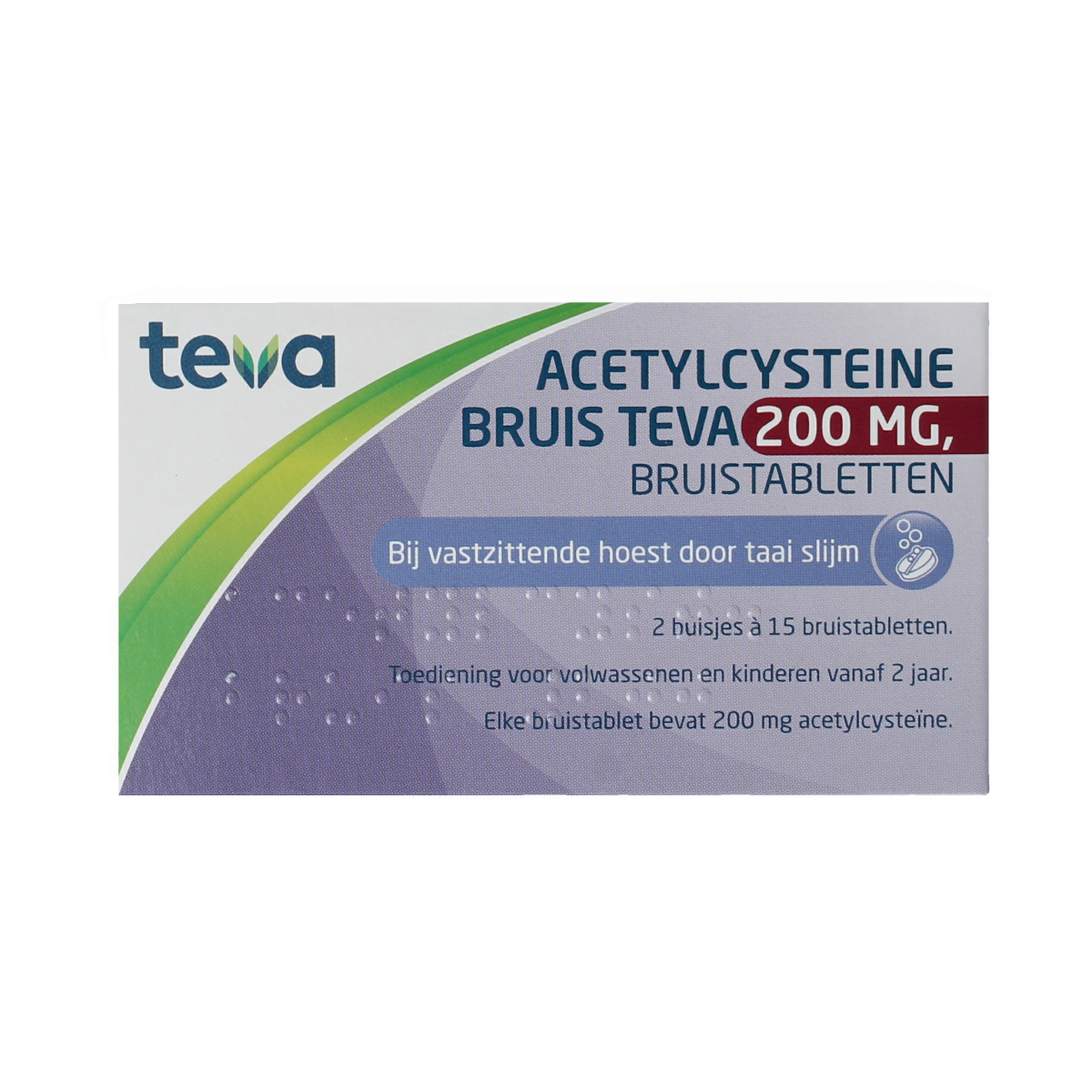 Teva Acetylcysteine 200mg 30.00 Bruistabletten