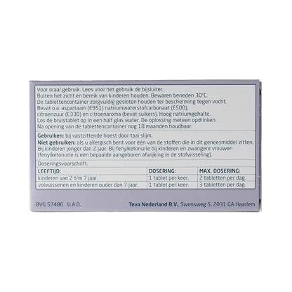 Teva Acetylcysteine 200mg 30.00 Bruistabletten