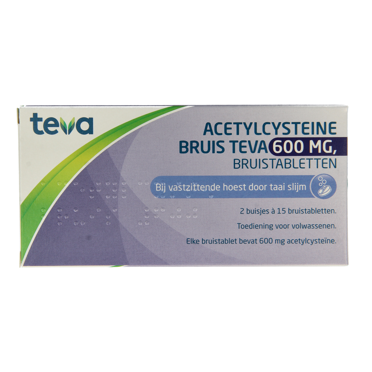 Teva Acetylcysteine 600mg 30.00 Bruistabletten