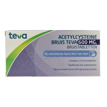 Teva Acetylcysteine 600mg 30.00 Bruistabletten