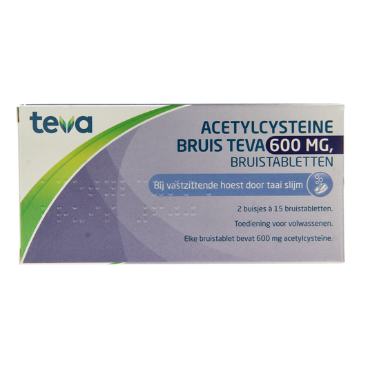 Teva Acetylcysteine 600mg 30.00 Bruistabletten