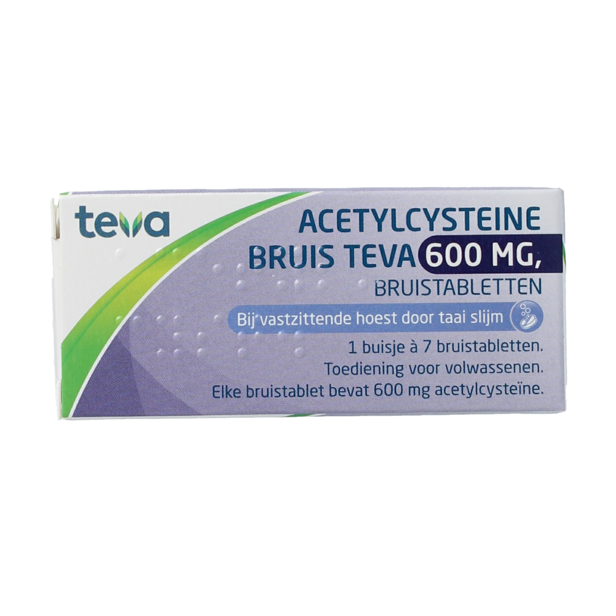 Teva Acetylcysteine 600mg 7.00 Bruistabletten